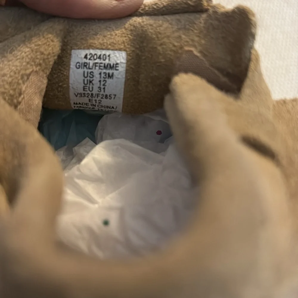 NWOT Lands' End Girls' Fringe Moccasins